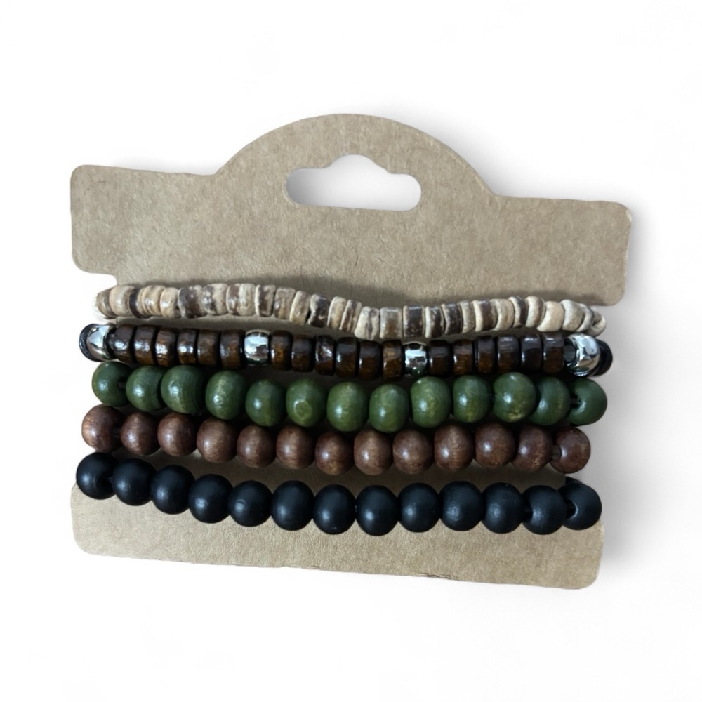 Fashion Jewelry Multicolor Beaded Bracelets with leaf charm - Picture 6 of 6